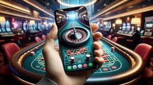 স্মার্টফোনে up7bet অ্যাডভেঞ্চার গেমস শুরু করার ধাপ দেখাচ্ছেন একজন গেমার
